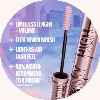 Maybelline Lash Sensational Sky High Washable Mascara, Pink Air 