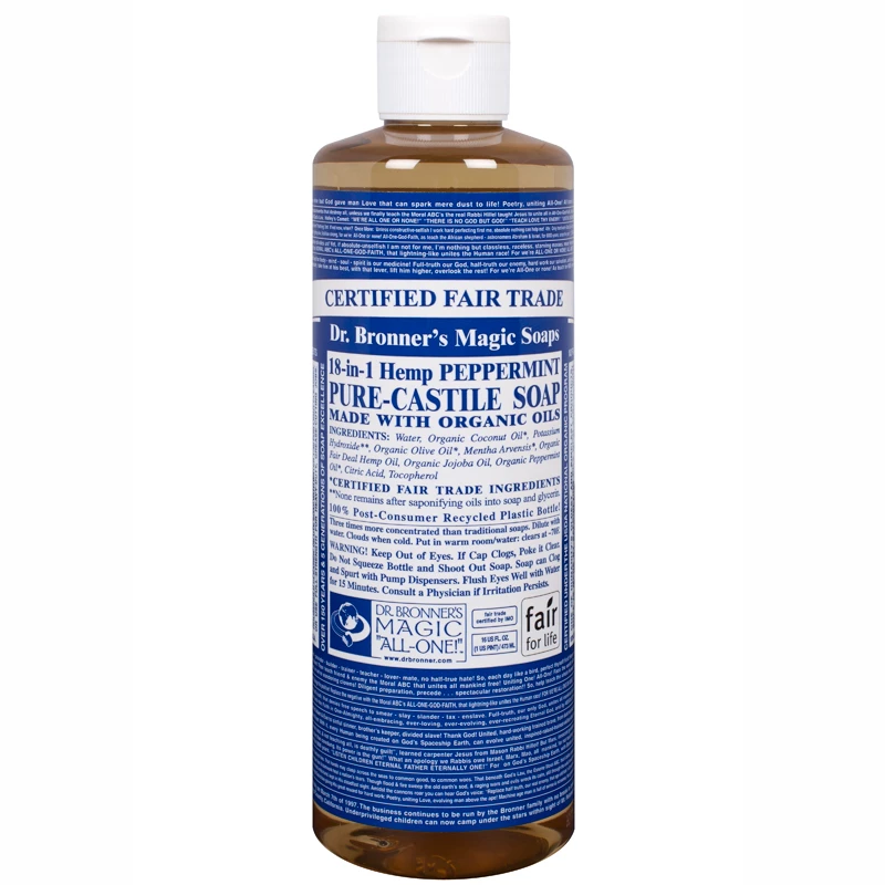 Dr. Bronner’s Peppermint Liquid Soap 473 ml