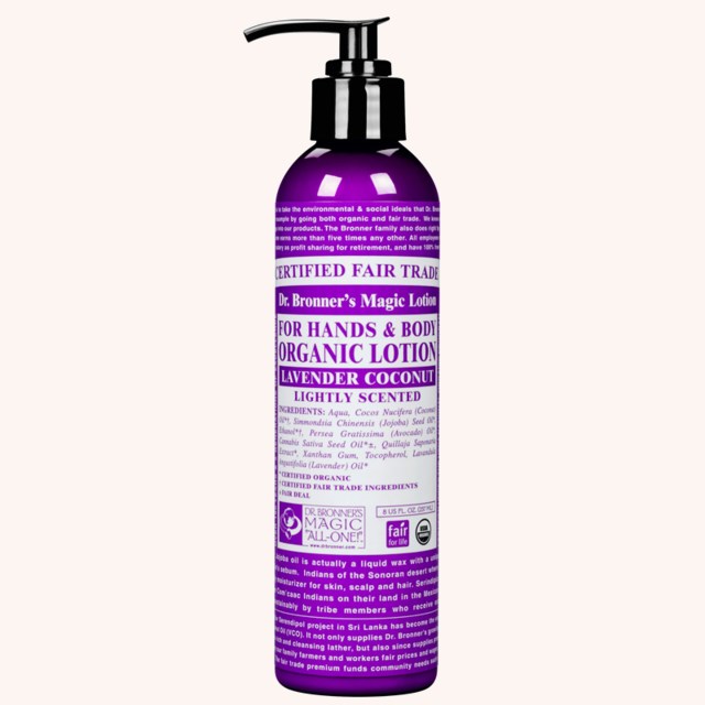 Lavender Coconut Organic Hand & Body Lotion 240 ml