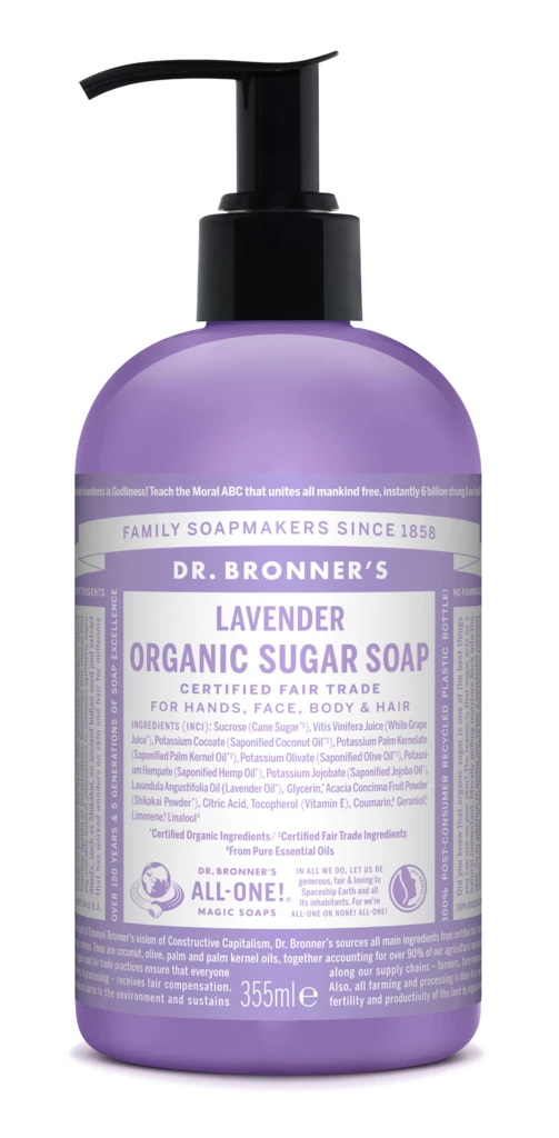 Dr. Bronner’s Lavender Organic Sugar Soap 355 ml