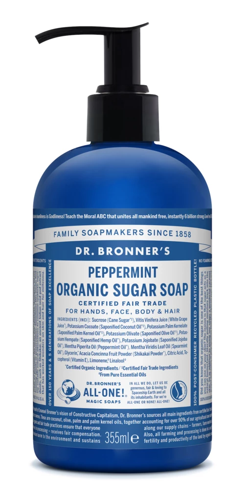 Dr. Bronner’s Peppermint Organic Sugar Soap 355 ml