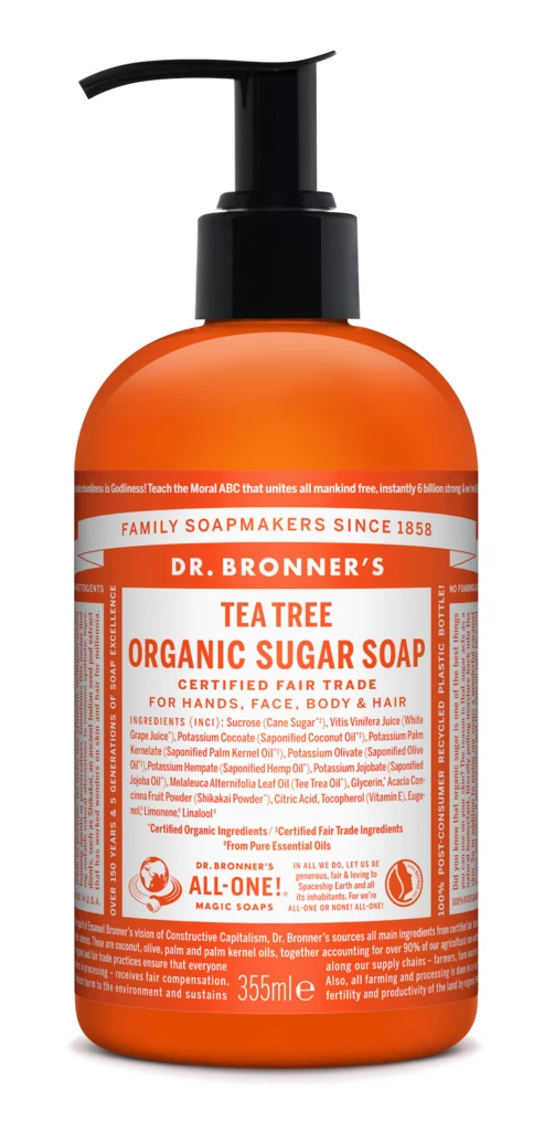 Dr. Bronner’s Tea Tree Organic Sugar Soap 355 ml