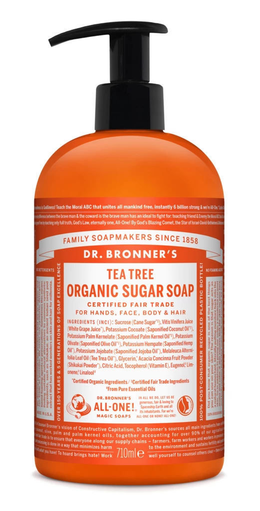 Dr. Bronner’s Tea Tree Organic Sugar Soap 709 ml