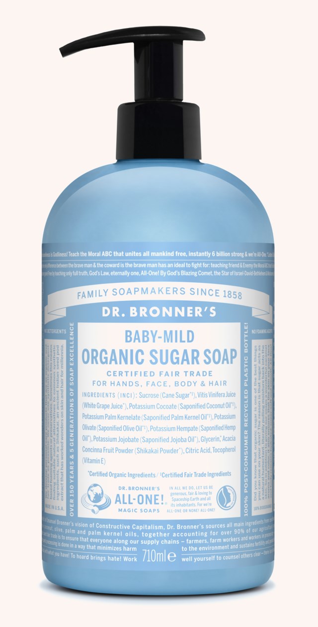Baby Unscented Organic Sugar Soap 709 ml