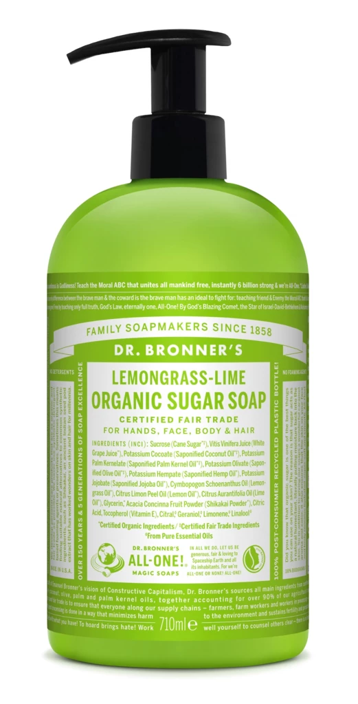 Lemongrass Lime Organic Sugar Soap 709 ml