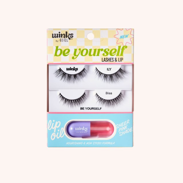 Winks Be Yourself ILY + Bliss Lashes & Lip Kit