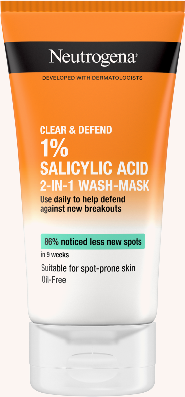 Clear & Defend  1 % Salicylic Acid 2-In-1 Wash-Mask 150 ml