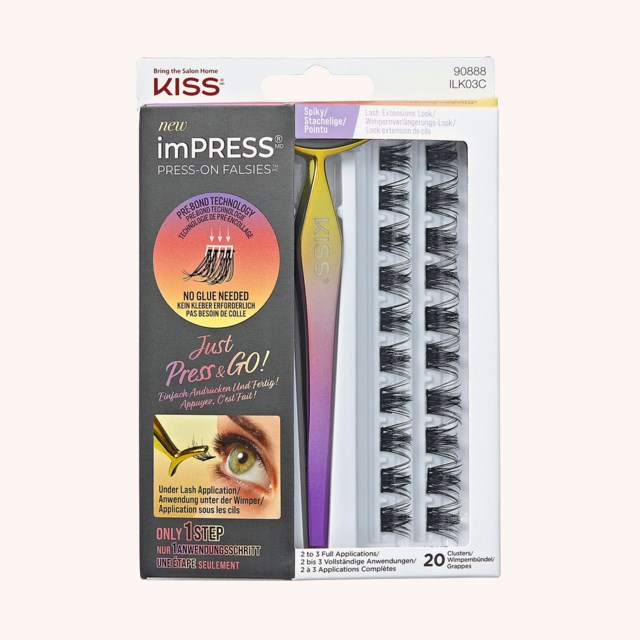 Press On Falsies Spiky Kit 03 False Lashes 20 pcs