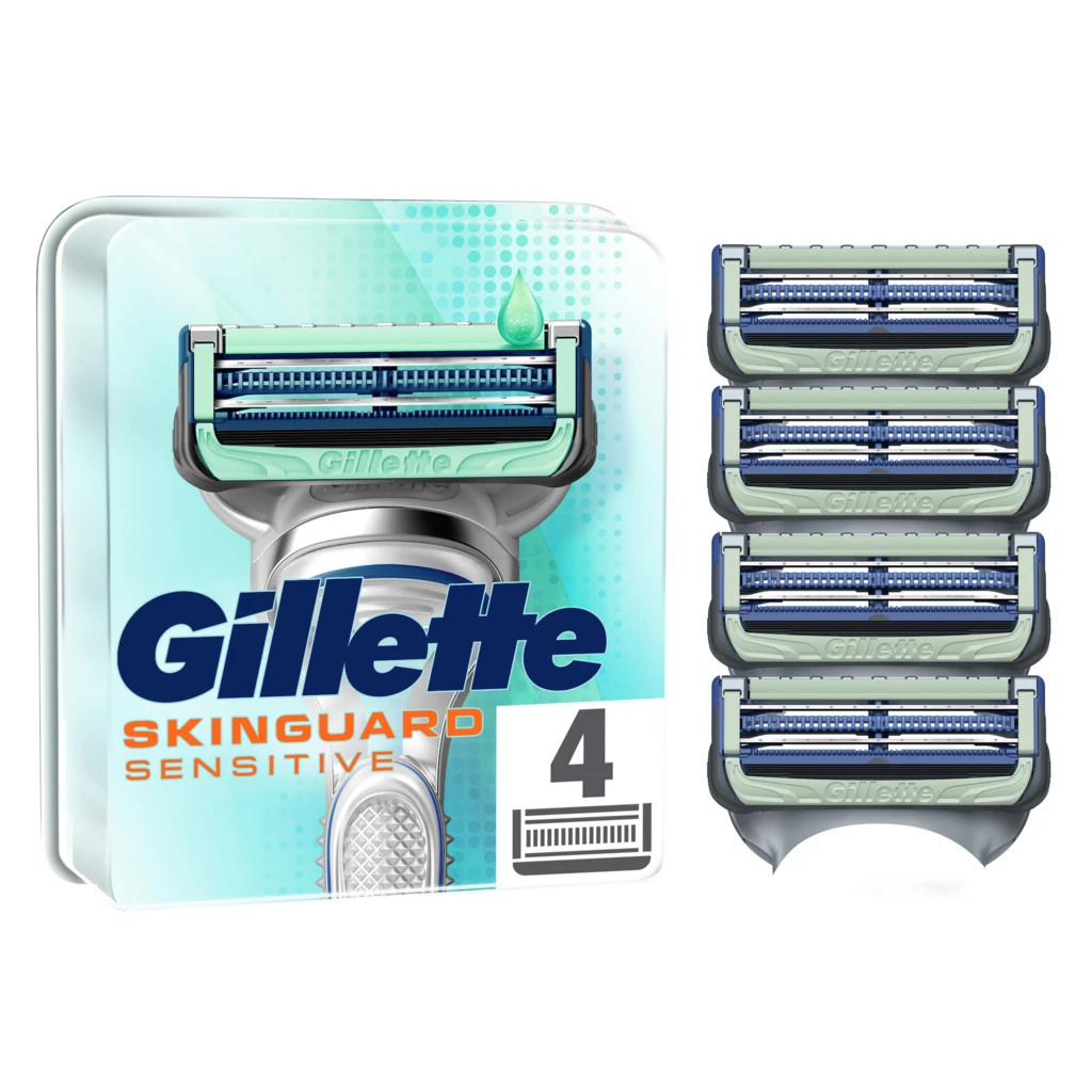 Gillette Skinguard Sensitive Razor Blades 4 Pack