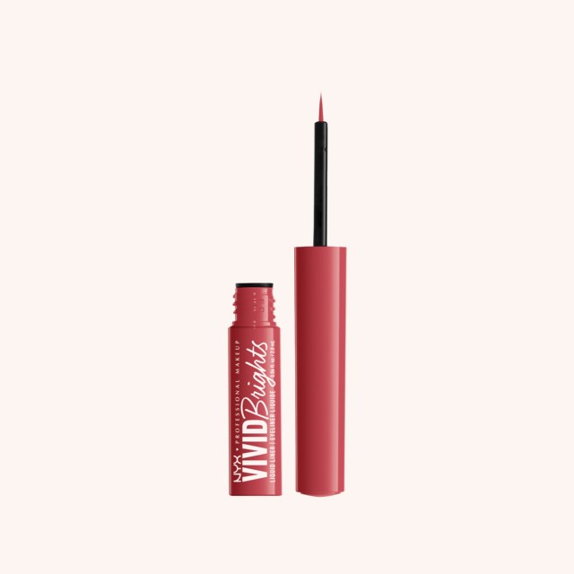 Vivid Bright Liquid Liner 04 On Red