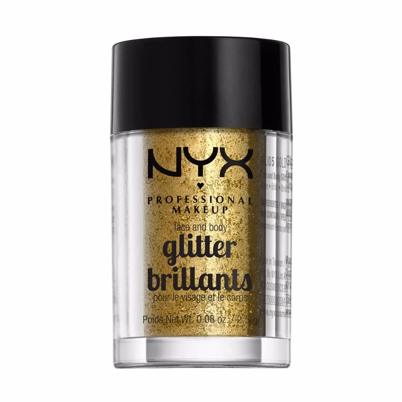 NYX Professional Makeup Face & Body Glitter Gold