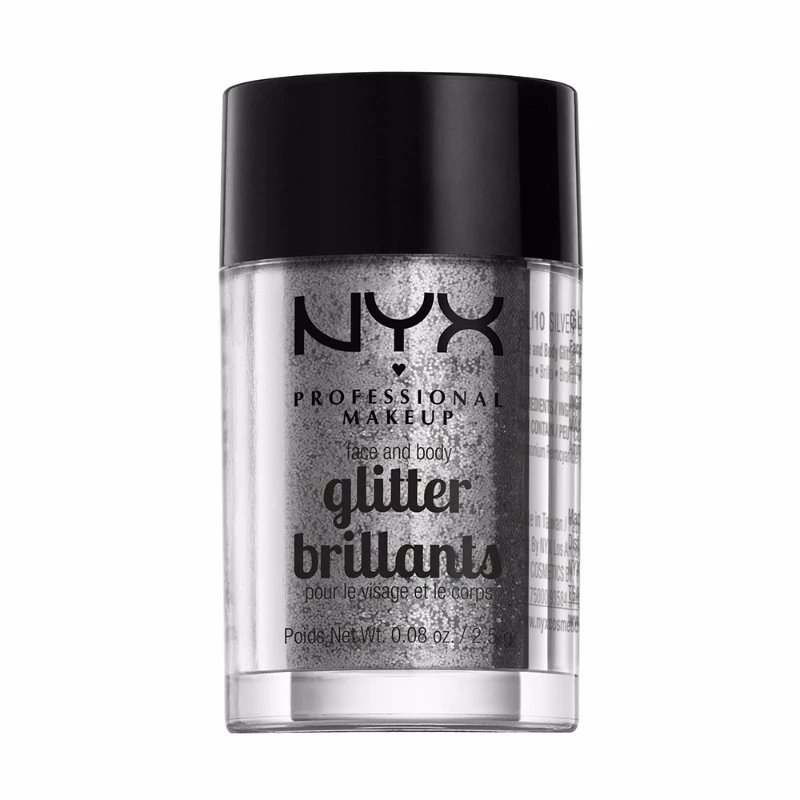 NYX Professional Makeup Face & Body Glitter Silver