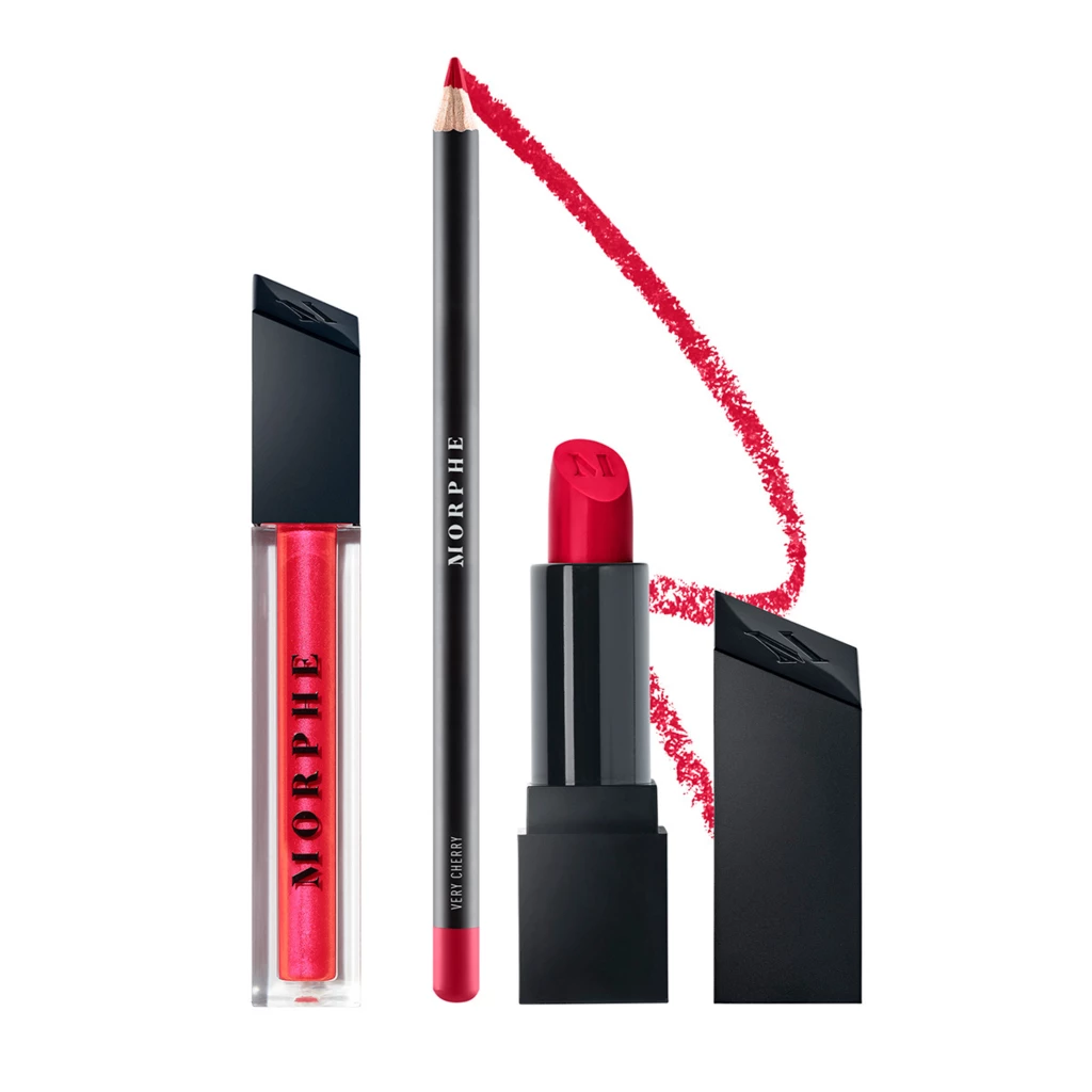 Morphe Out & A Pout Lip Trio Candy Red