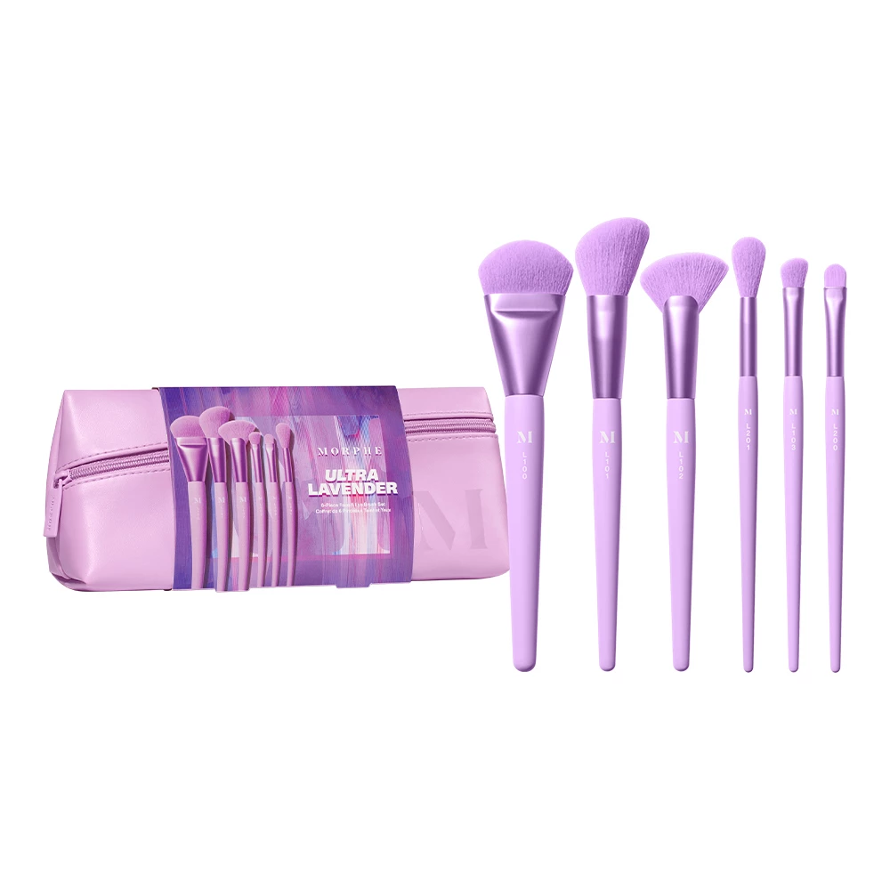 Ultralavender 6-Piece Face & Eye Brush Set