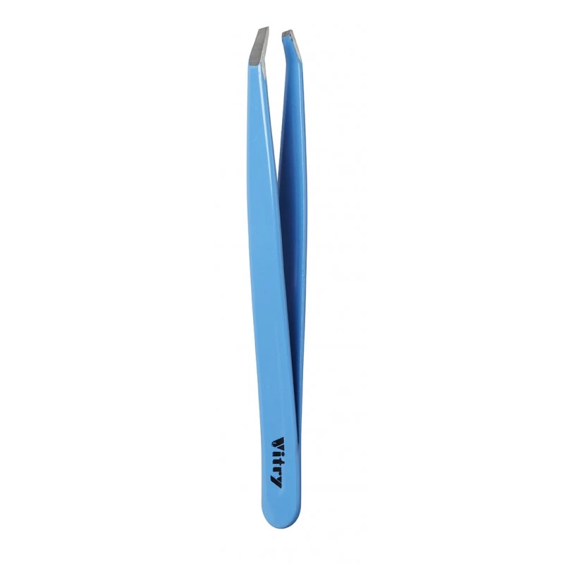 Vitry Tweezers Claw Ends Light Blue