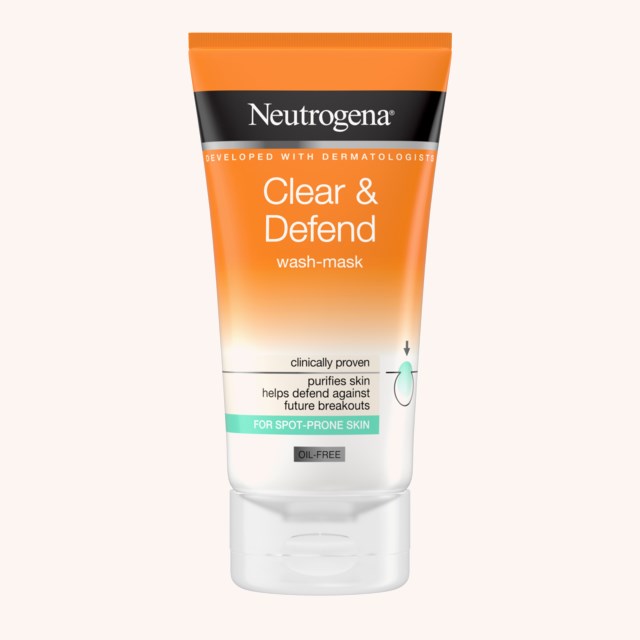 Clear & Defend 1 % Salicylic Acid 2-In-1 Wash-Mask 150 ml