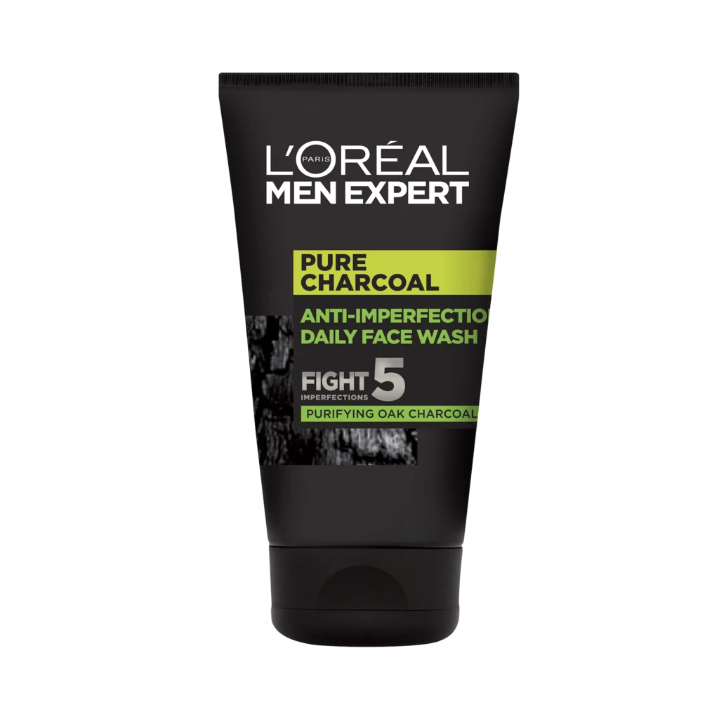 Men Expert Face Cleansing Gel Pure Charcoal Wash 100 ml