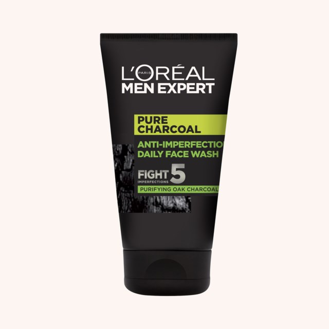 Men Expert Face Cleansing Gel Pure Charcoal Wash 100 ml