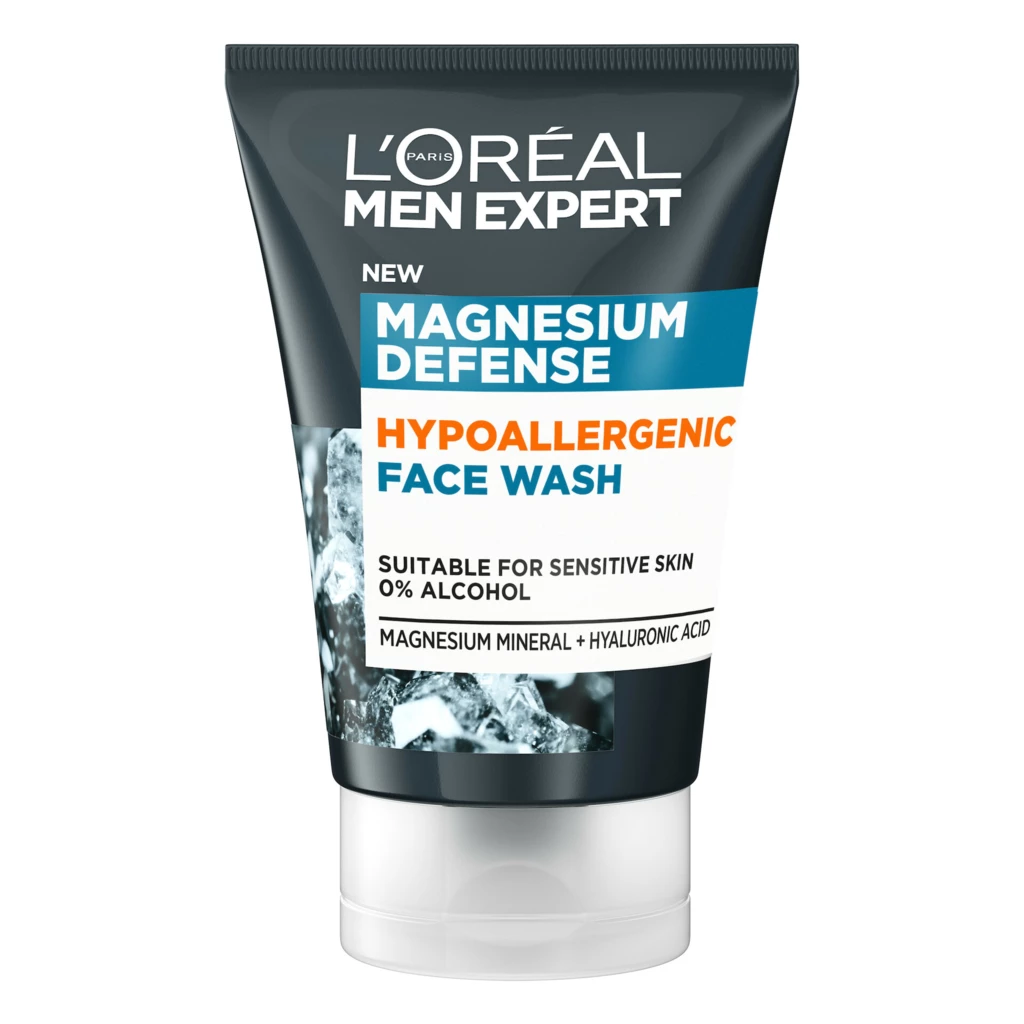 Men Expert Magnesium Defence Hypoallergenic Face Wash 100 ml