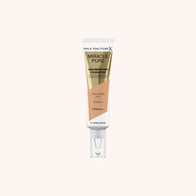 Miracle Pure Skin-Improving Foundation 45 Warm Almond