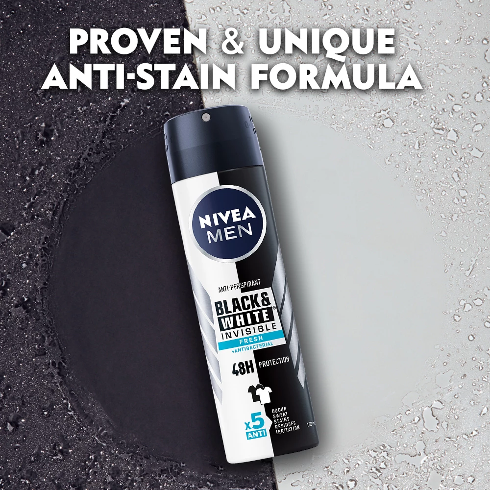 NIVEA Black & White Fresh Spray 150 ml