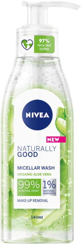 NIVEA Naturally Good Wash Gel Pump 140 ml