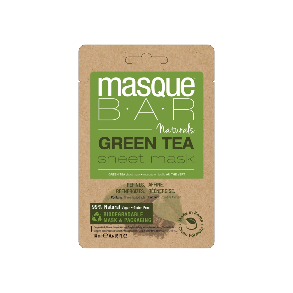 masque B.A.R Naturals Green Tea Sheet Mask