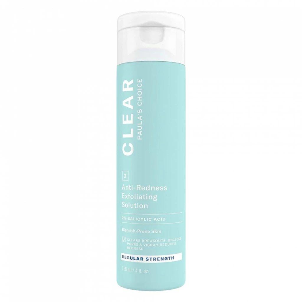 Clear Regular Strength Anti-Redness Exfoliating Solution 2% Salicylic Acid 118 ml