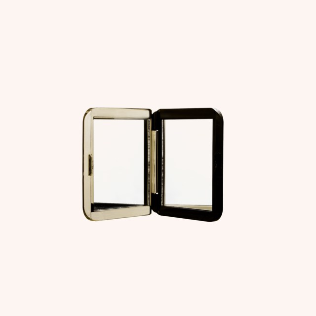 Double Sided Compact Mirror Gold