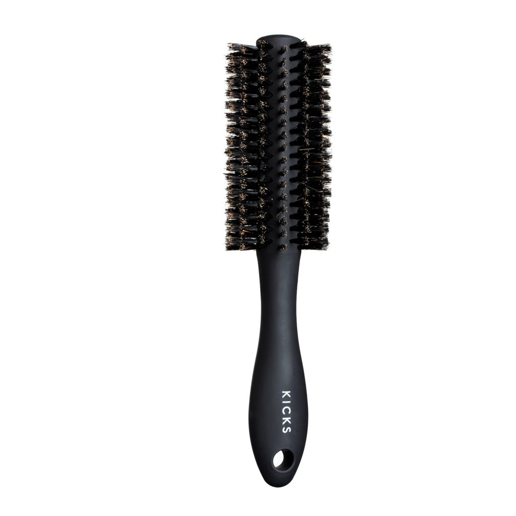 KICKS Beauty Curl And Blow-Dry Brush Matte Black