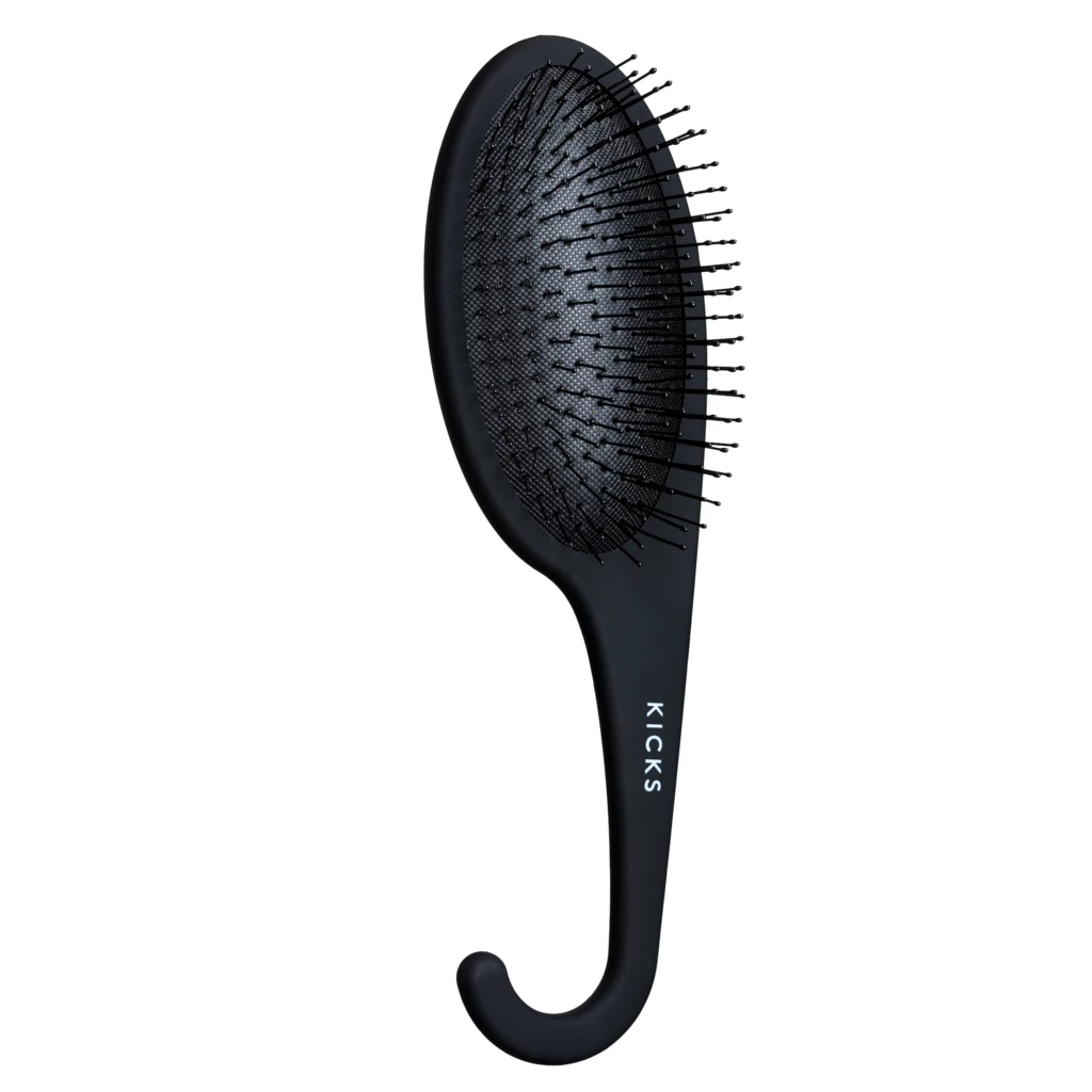 KICKS Beauty Wet Hair Brush Matte Black