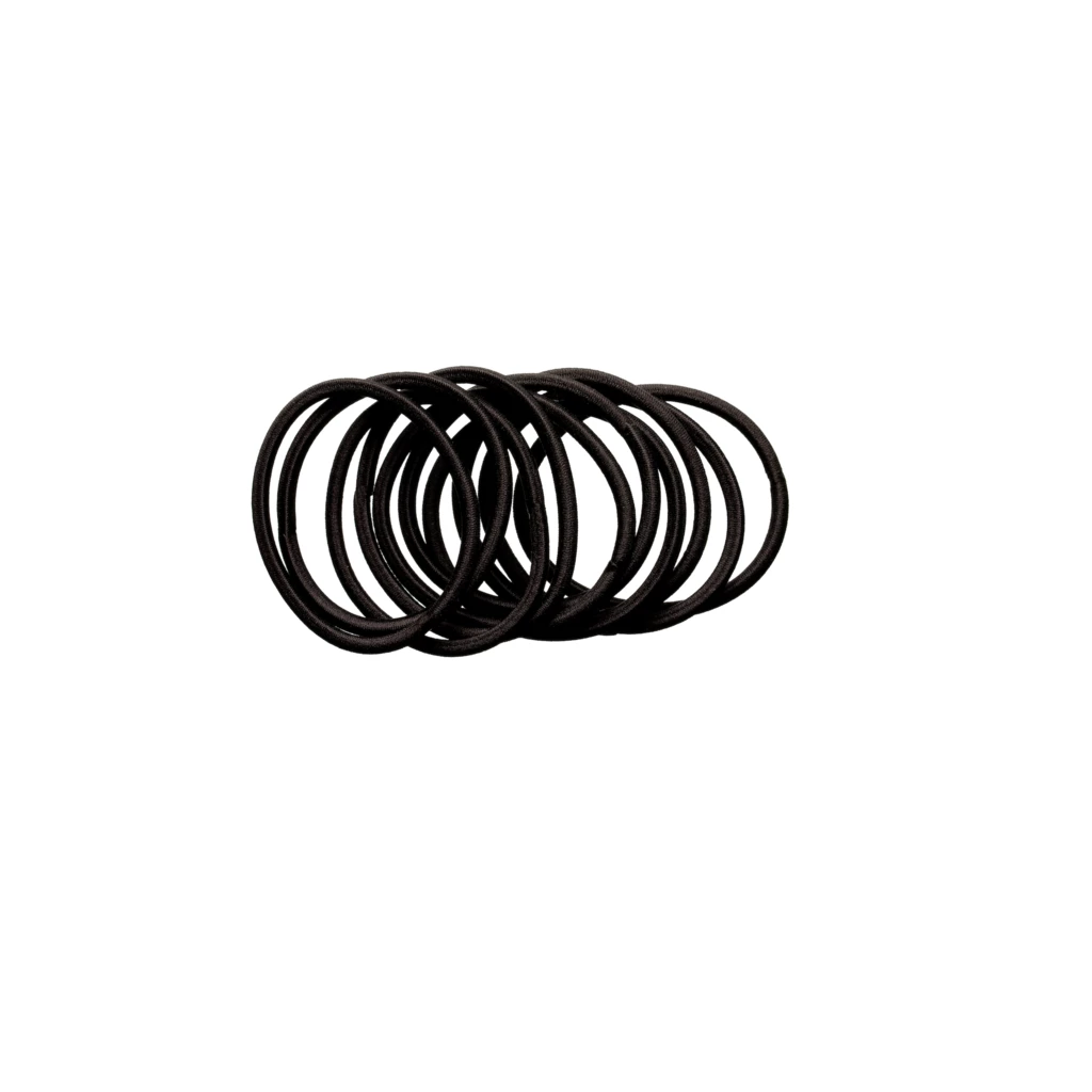 KICKS Beauty Hair Elastics Black 10-pack