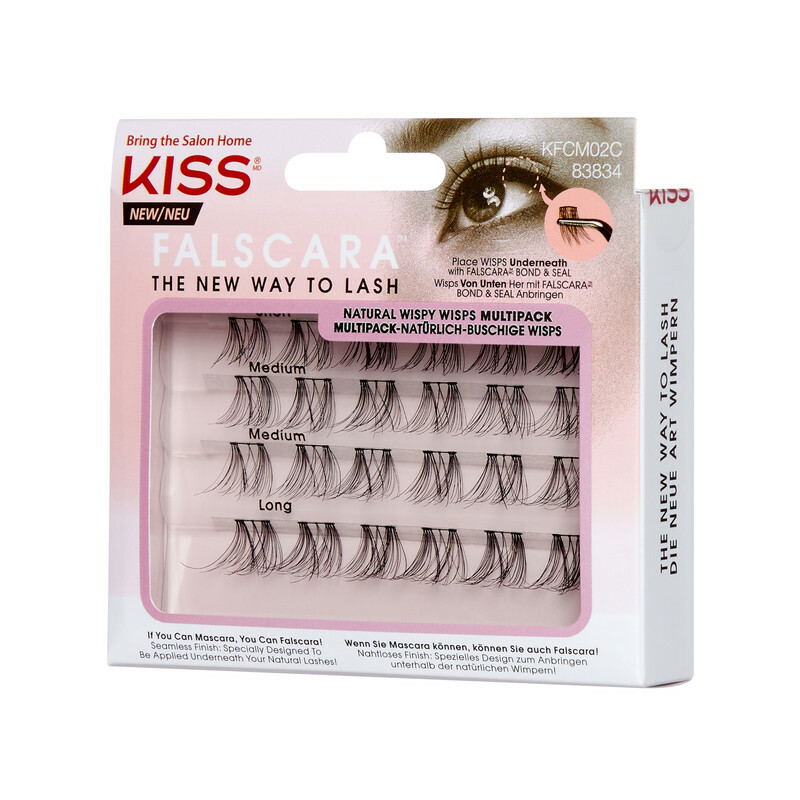 Falscara False Lashes Natural 24 Pcs Kiss KICKS   731509838343 Kfcm02c 