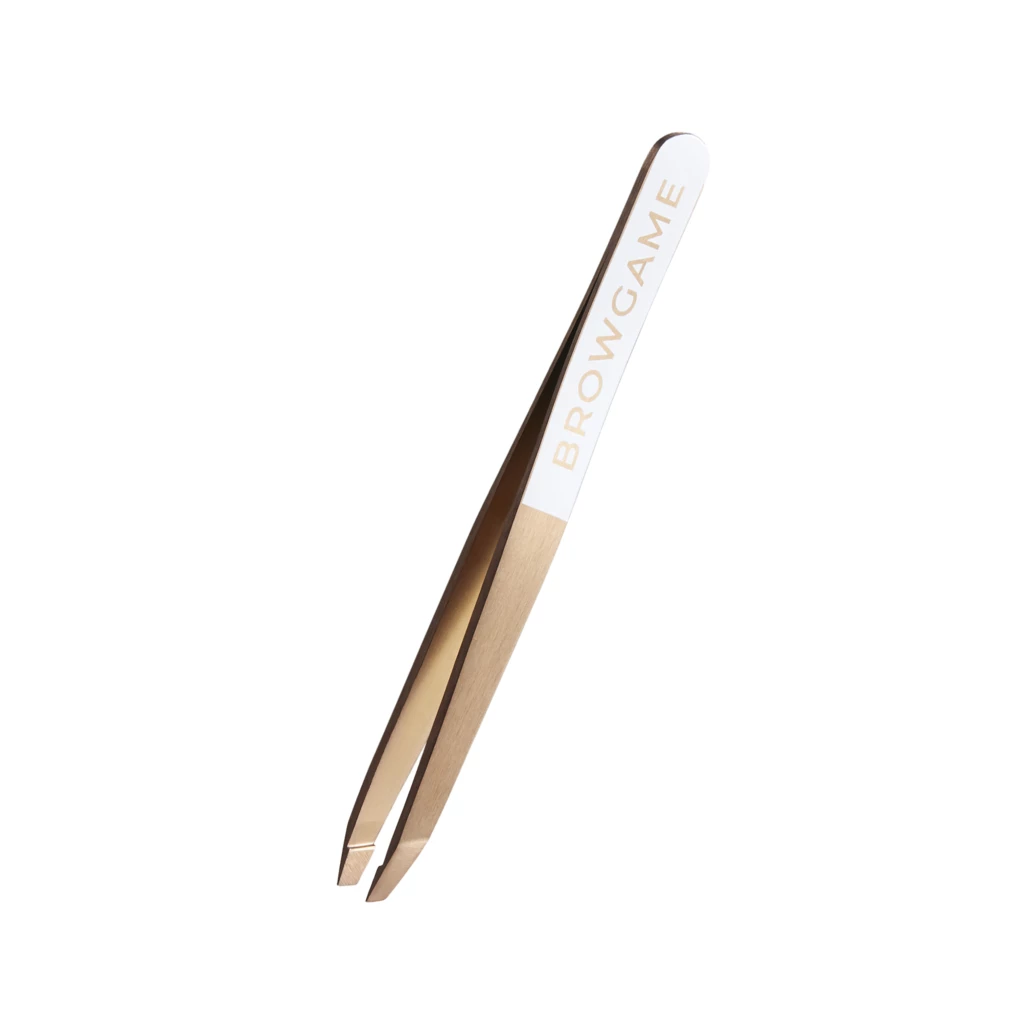 Browgame Prestige Tweezer Slanted Rosé Gold