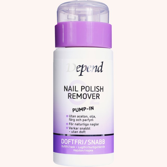O2 Purple Pump-In Nail Polish Remover 125 ml