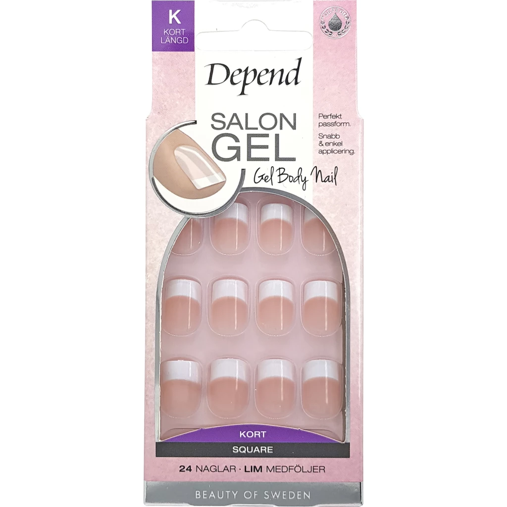 Depend Salon Gel Short Square Pink