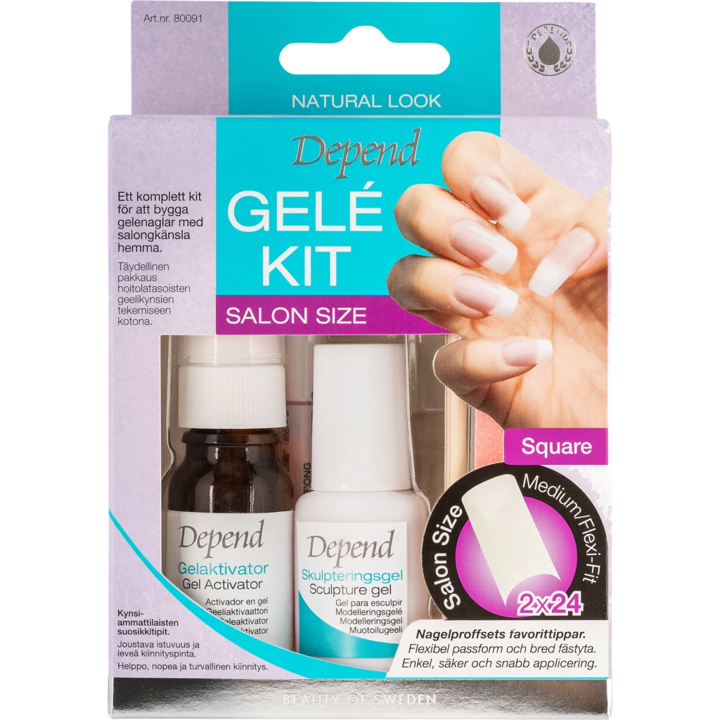 Depend Gel Kit Salon Size Medium Square