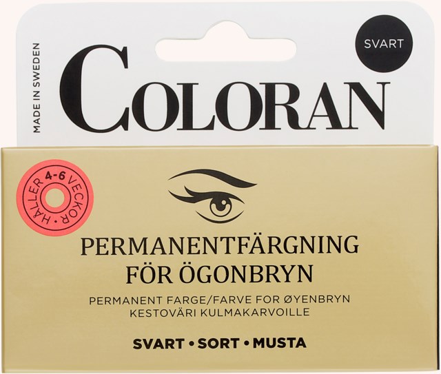 Coloran Permanent Eyebrow Color Black