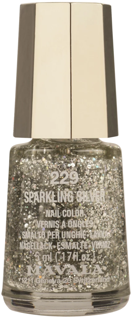 Mavala Mini Nail Polish 229 Sparkling Silver