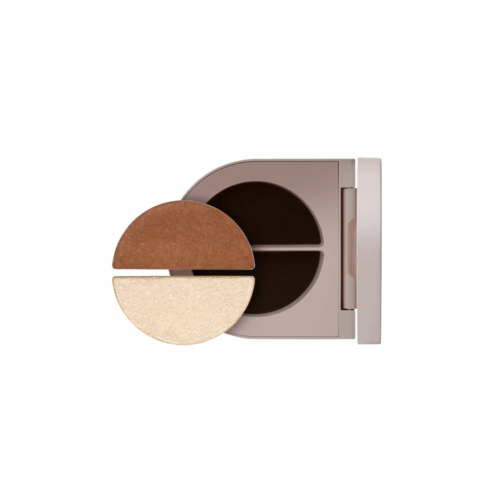 Duet Eyeshadow Satin Cocoa & White Gold Shimmer