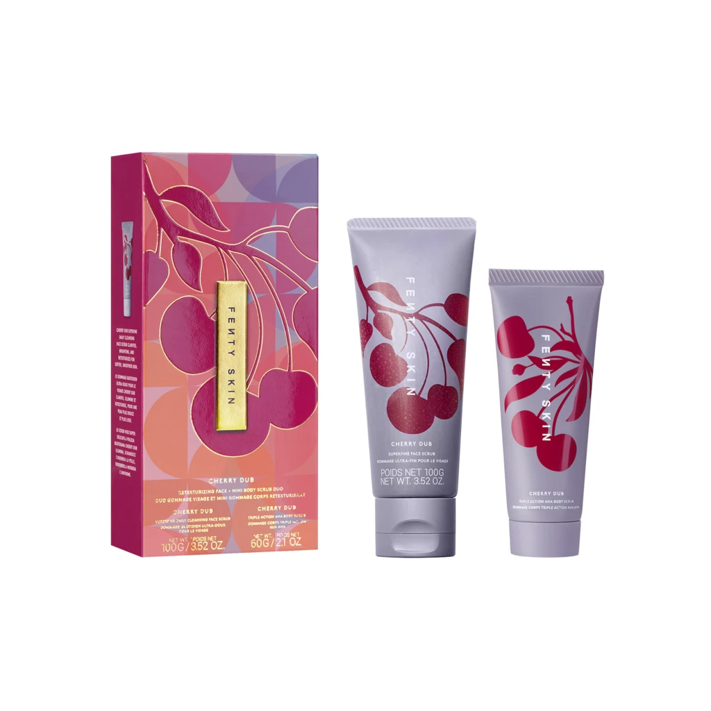 Cherry Dub Retexturizing Face + Body Scrub Duo