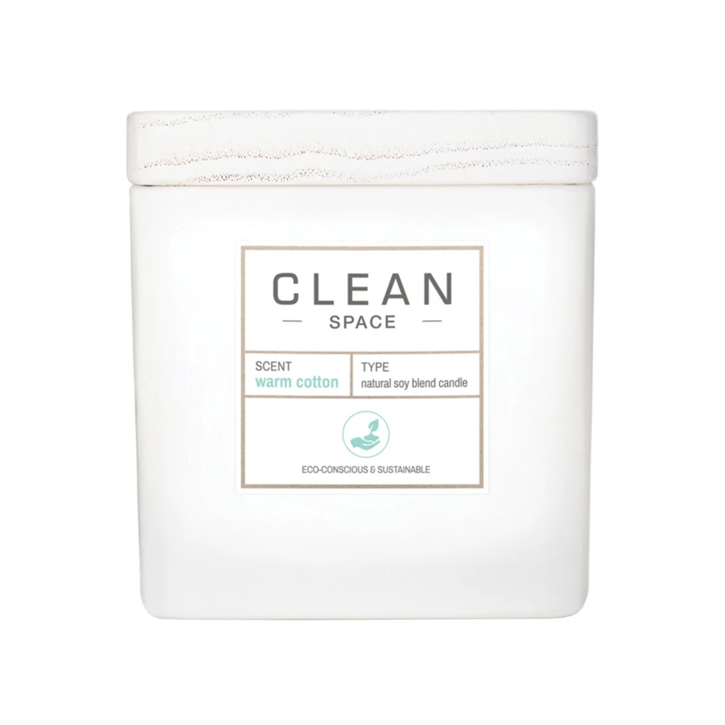 Clean Space Scented Candle Warm Cotton