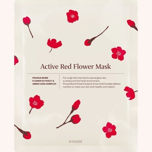 Active Red Flower Mask