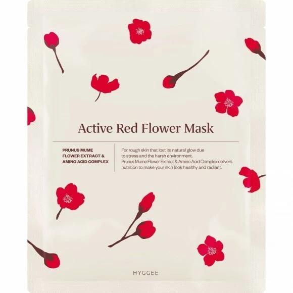 Hyggee Active Red Flower Mask