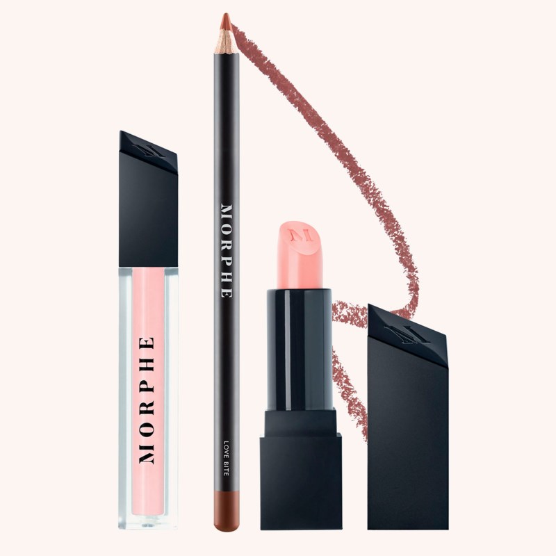 Morphe Out &amp; A Pout Lip Trio Blushing Nude
