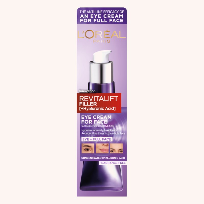 L'Oréal Paris Revitalift Filler [+HA] Eye Cream For For Face 30 ml
