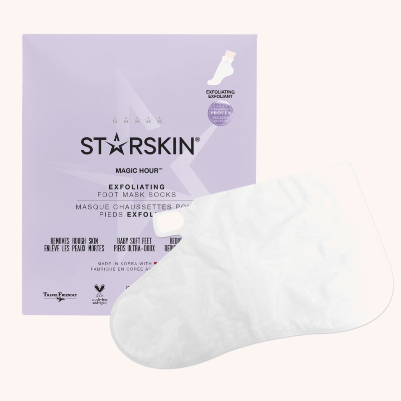Starskin Magic Hour Exfoliating Double Layer Foot Mask Socks