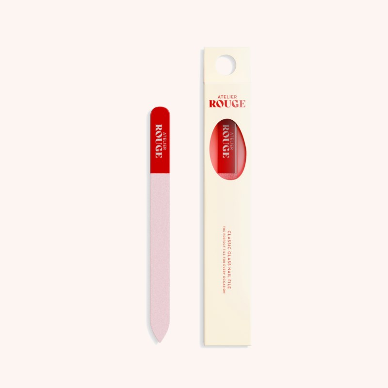 Atelier Rouge Classic Glass Nail File Red/Pink